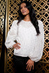 Harlow Top - Metallic Clip Dot